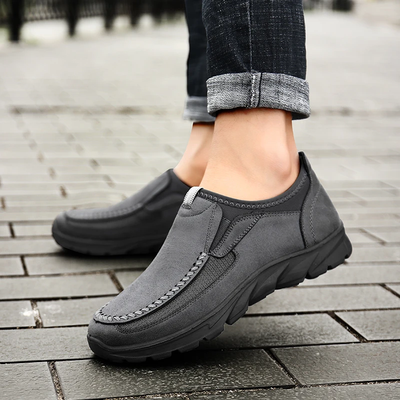 Männer Casual Schuhe Atmungs Loafers Turnschuhe 2021 Neue Mode Komfortable Flache Handgemachte Retro Freizeit Müßiggänger Schuhe Männer Schuhe