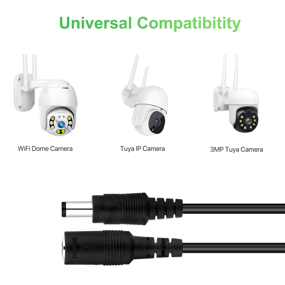 6 Meter/32.8ft Lengte DC 12 V Power Adapter 10 m Verlengkabel Voor Cctv IP Camera Power Adapter 5.5x2.1mm DC Plug