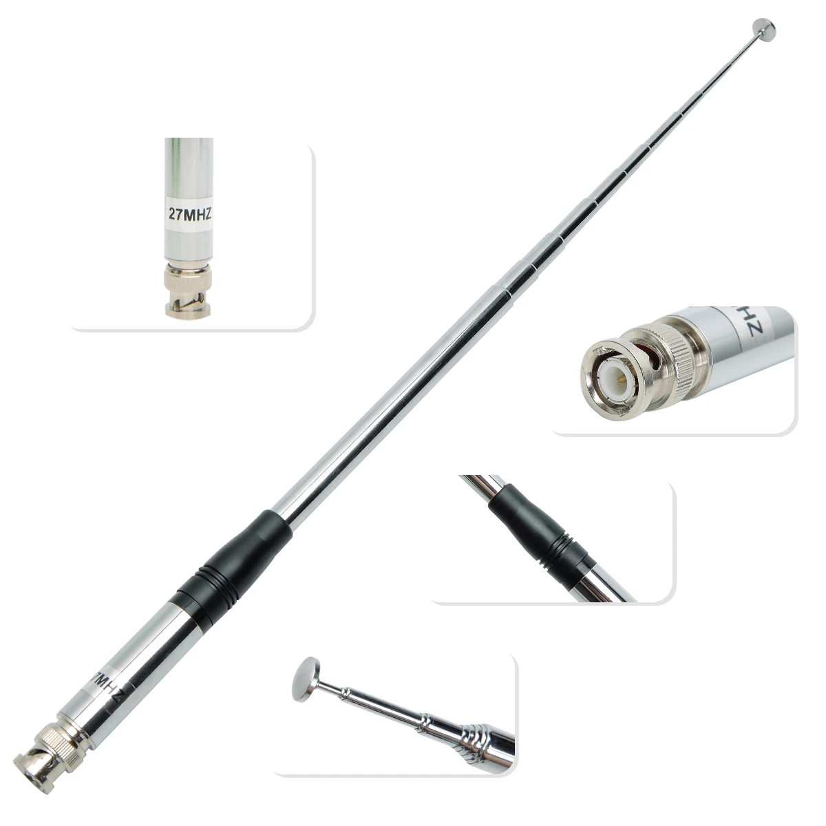 Antena de rádio cb 27mhz bnc para baofeng quansheng UV-K5 (8) radio anytone midland uniden cobra antena portátil walkie talkie