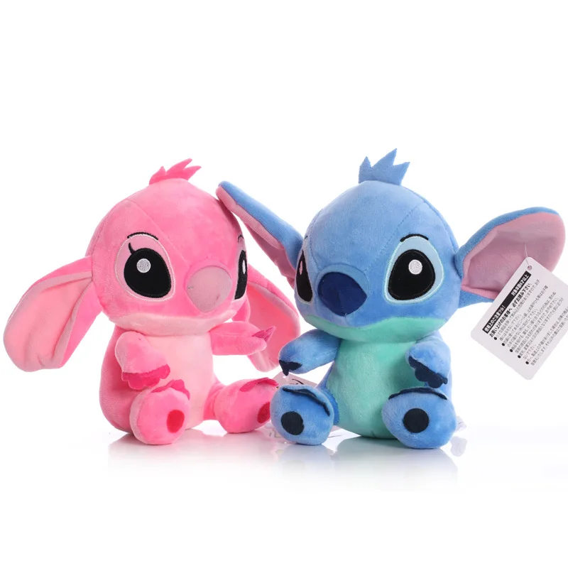 Disney Lilo & Stitch Cặp Đôi Mẫu Hoạt Hình Thú Nhồi Bông Sang Trọng Búp Bê Anime Sang Trọng Đồ Chơi Cho Bé Mặt Dây Chuyền Đồ Chơi Cô Gái Trẻ Em Quà Tặng Sinh Nhật