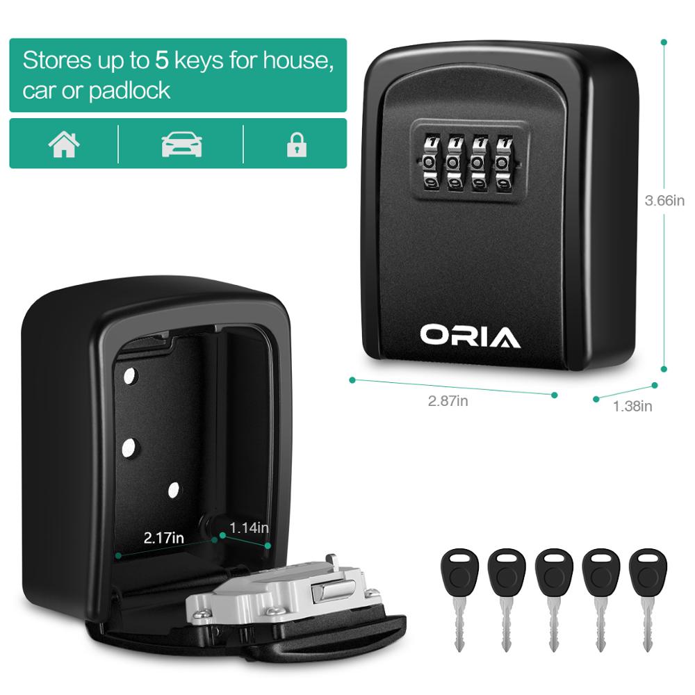 Oria caixa de chave com senha, decoração, caixa de código de chave, armazenamento de chave, caixa de senha montada na parede, chave externa, caixa de bloqueio seguro