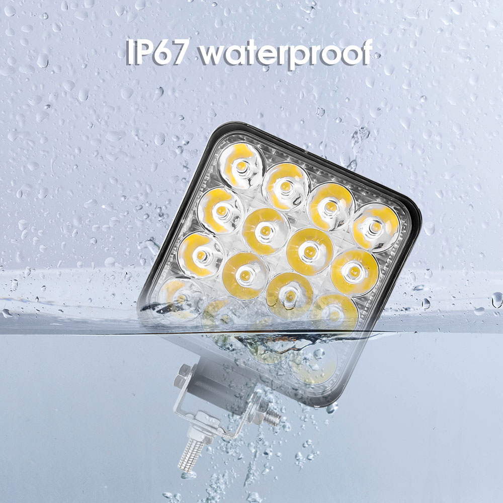 4 pçs carro led barra worklight 48w offroad luz de trabalho 12v luz nevoeiro lâmpada 4x4 led trator farol lâmpadas holofotes para caminhão atv 4 i