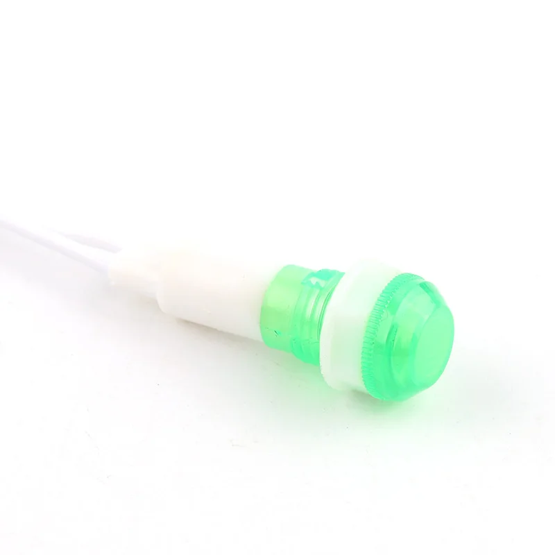 5 Chiếc Gắn Neon Chỉ Báo Tín Hiệu Đèn Bảng Xanh Đỏ Vàng Đèn 380V 220V 12V/24V DC XD 10Mm Phi Công Hướng Dẫn