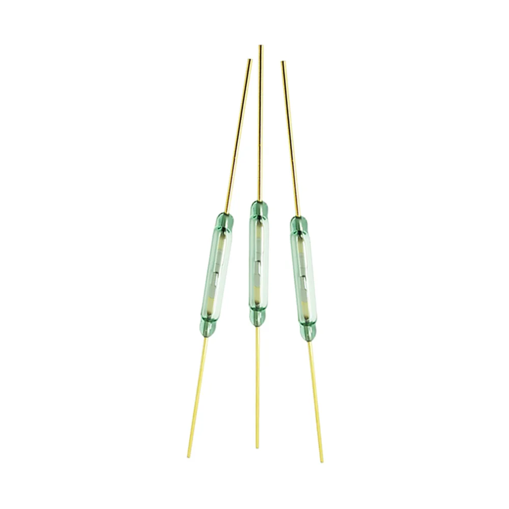 10Pcs/Lot MKA-14103 Tone Leads Glass N/O SPST Reed Switch 10-15AT 2*14MM Normally Open Magnetic Switch MKA14103 New Good Quality