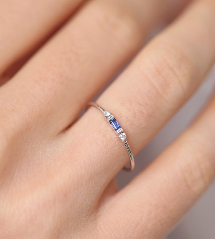 Anillo de Plata de Ley 925 a la moda, anillo de circón esmeralda para mujer, regalo de joyería