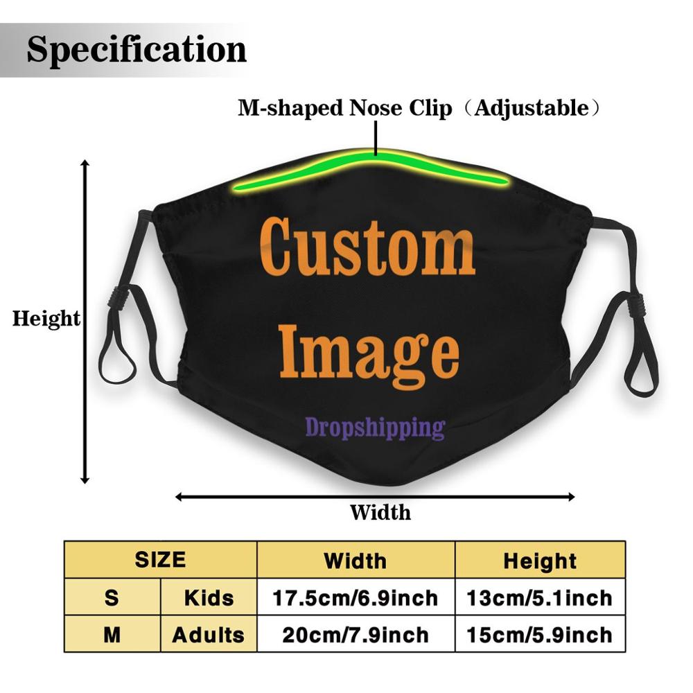 Anti-Antifa Schwarz Text Crew Gesicht Maske Filter Tasche Tuch Reusable Waschbar