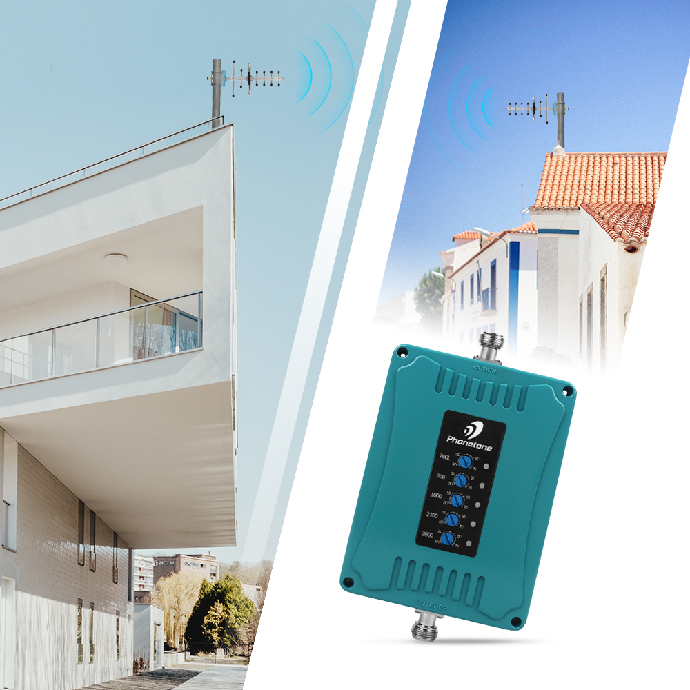 Усилитель сигнала мобильного телефона 2G 3G 4G LTE 700/850/1800/2100 МГц