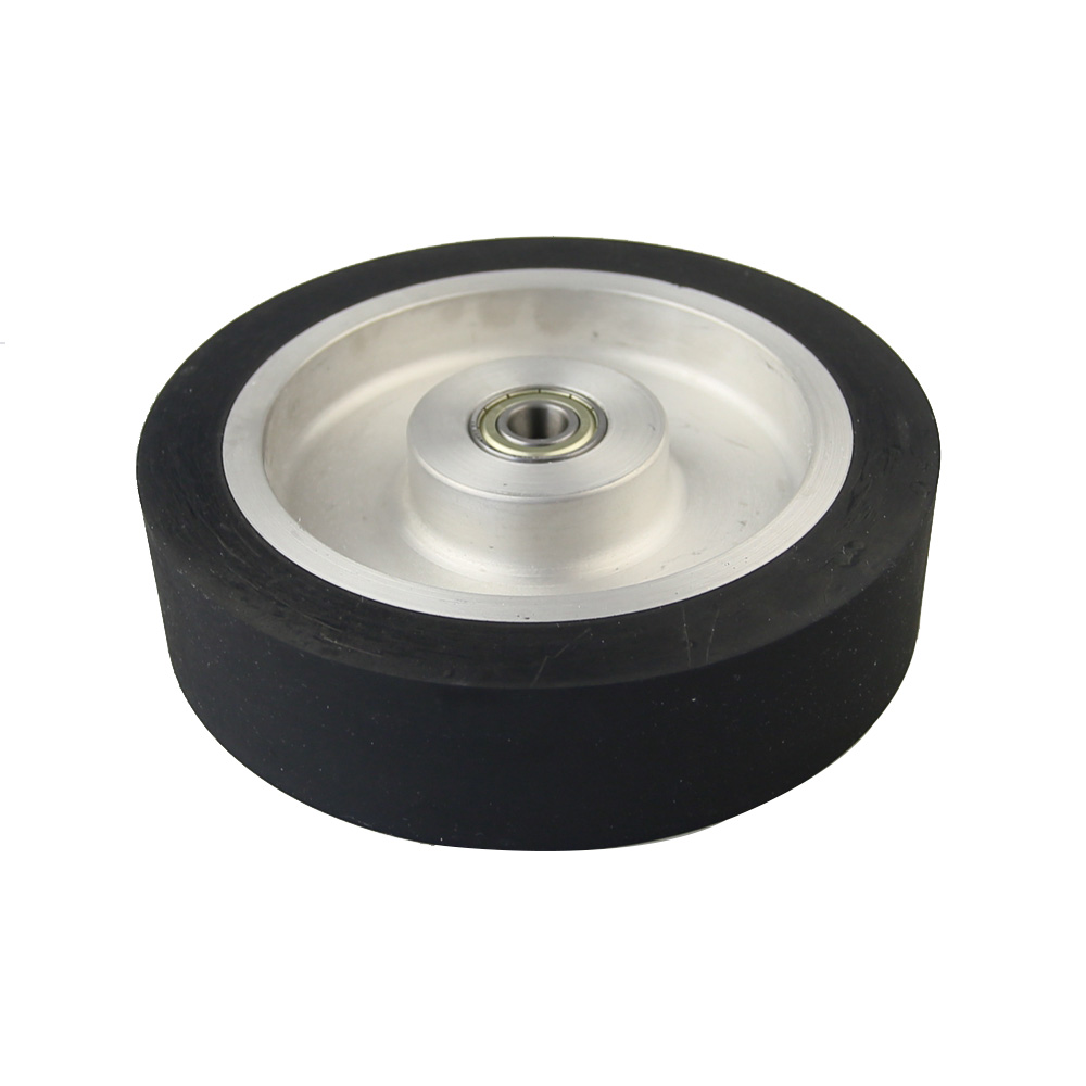 Dia. 50mm - 200mm Smooth Rubber Contact Wheel Belt Grinder Parts