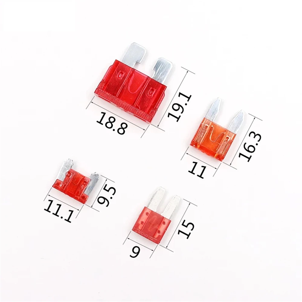 12V Sicherungshalter Add-a-Circuit TAP Adapter Micro2 Mini Kleiner Standard ATM APM Blade Autosicherung mit Halter mit 10A Blade Autosicherung