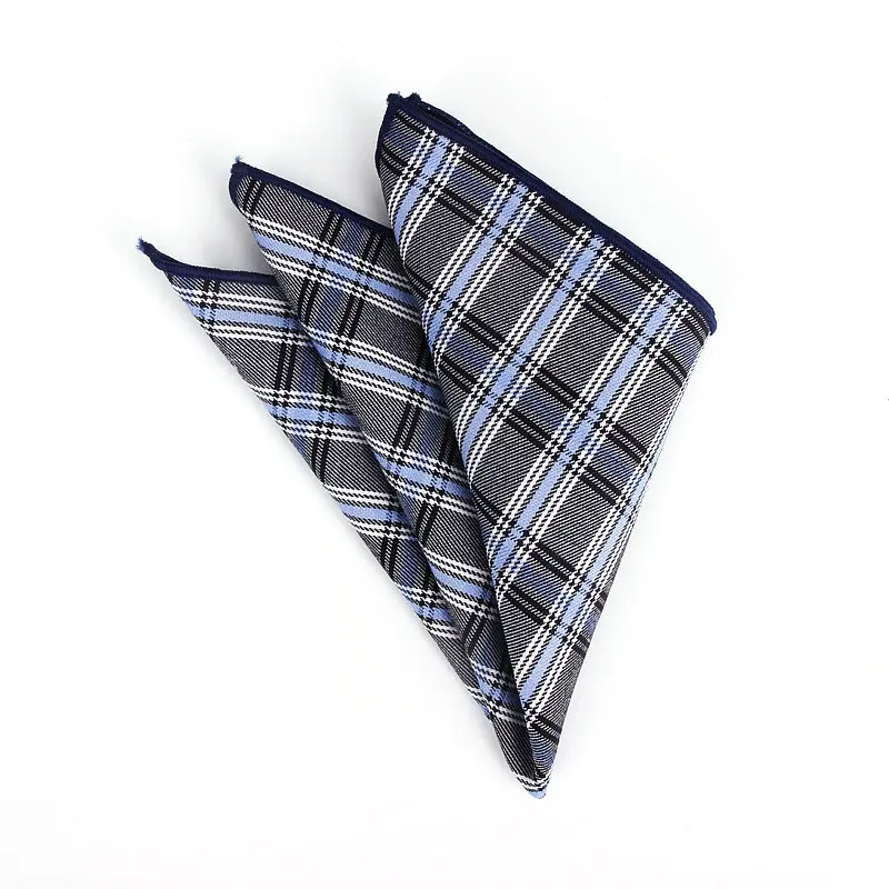 Kẻ Sọc Nhiều Màu Sắc Cotton Khăn Tay Dệt In Kiểm Tra Túi Vuông Dép Sọc Vuông Túi Khăn Tay Khăn