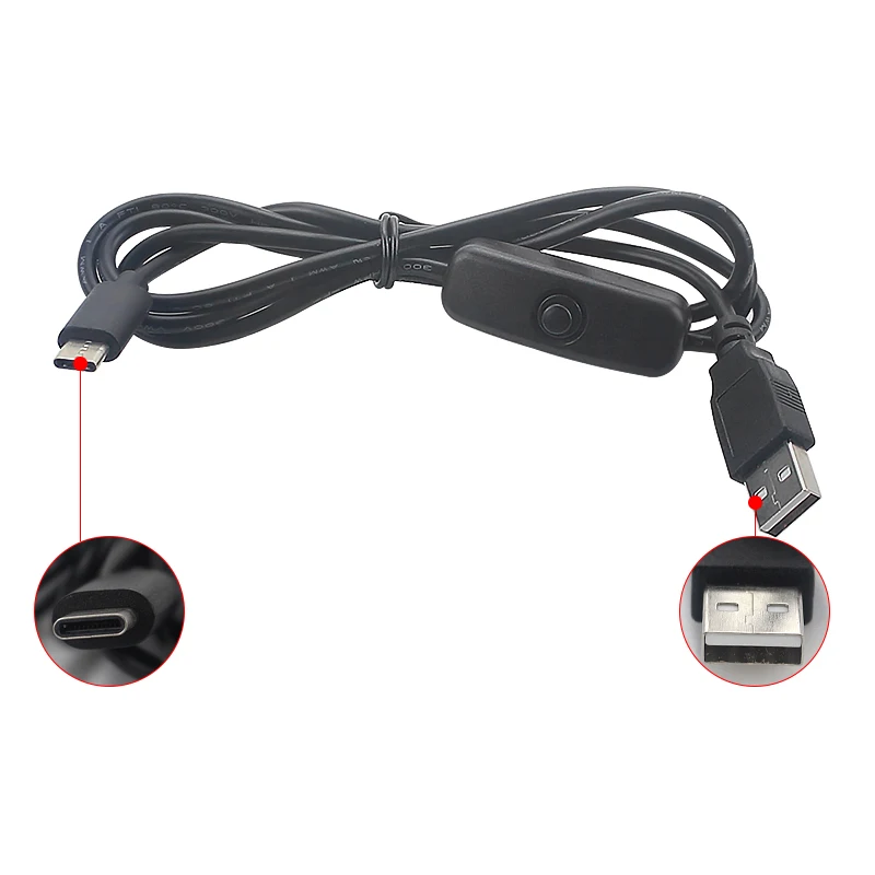Raspberry Pi 4 fuente de alimentación 5V 3A adaptador de corriente UE EE. UU. Reino Unido SU USB tipo C Cable USB con interruptor de encendido/apagado para Pi 4 naranja Pi 3 4 LTS