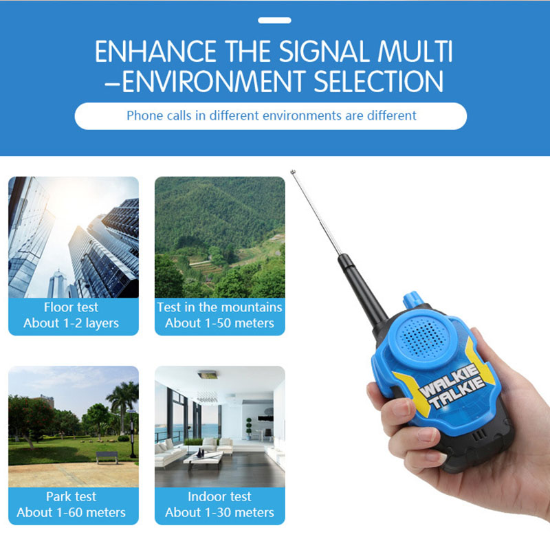 2 ピース/セット子供のおもちゃトランシーバー子育てゲーム携帯電話電話トーキングおもちゃ子供のためのギフト屋外ゲームおもちゃ