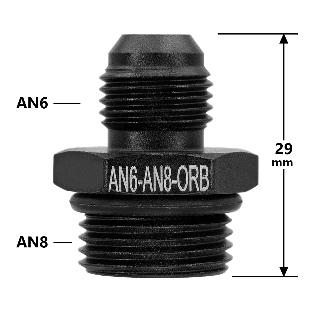 1 Chiếc Hợp Kim Nhôm AN6 8 10 12 Đến Một Để M14 M16 M18x1.5 Hệ Mét Nhiên Liệu Vòi Adapter Ống Ren lắp Treo Xe Ô Tô Làm Mát Hệ Thống