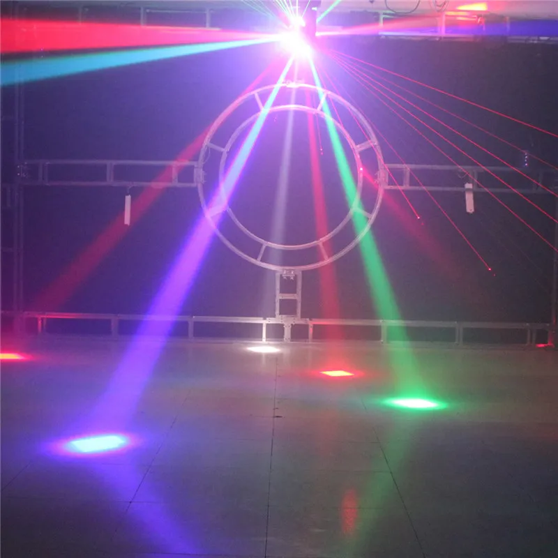 Professional DJ Disco Ball ไฟ LED ลําแสงเลเซอร์ strobe 3in1 หัวฟุตบอล light DMX ไนท์คลับ party แสดงแสงเวที