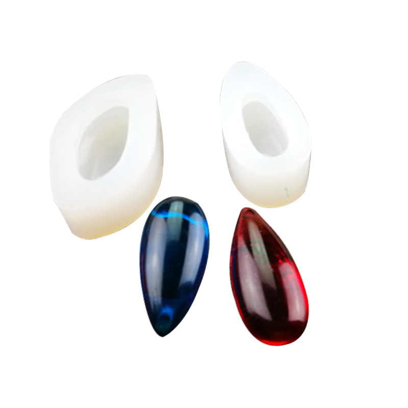 Molde de silicona con gotas de agua de cristal, 3 estilos, Diy, collar, colgante, joyería, molde artesanal para hornear, molde de silicona H202