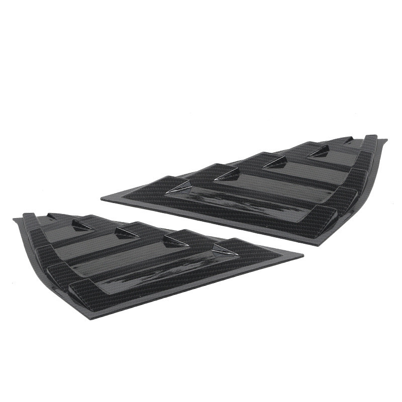 Untuk 2018-2020 Honda Accord JDM Gloss Black Side Vent Rear Window Quarter Louver