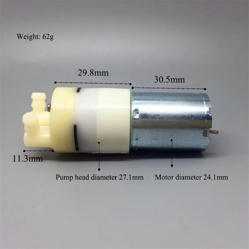 1 Buah DC 12V 550Ml/Menit 370 Pompa Air Mikro SC3701PW Pompa Air Self-Priming Mini Pompa Listrik Aksesori Pompa Self-Priming