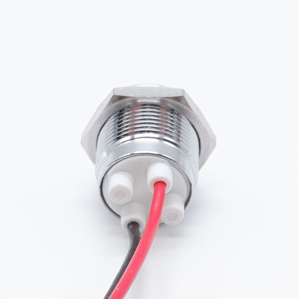 12 มม.กันน้ํา LED โลหะไฟเตือนสัญญาณนําร่อง IP66 3V 5V 6V 9V 12V 24V 220v สีแดงสีเหลืองสีฟ้าสีเขียวสีขาว