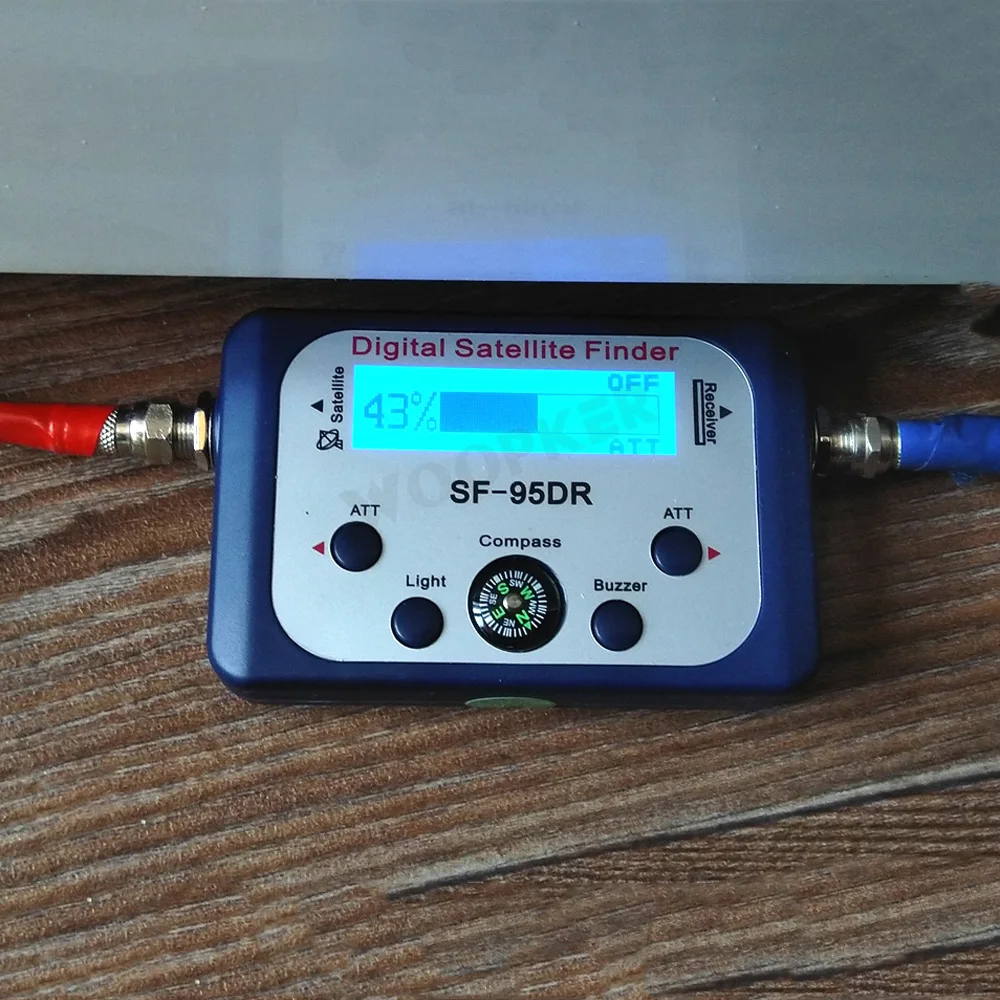 Цифровой спутниковый искатель Satlink, тестер, измеритель ТВ-сигнала, спутниковый искатель с компасом и ЖК-дисплеем FTA DVB S2