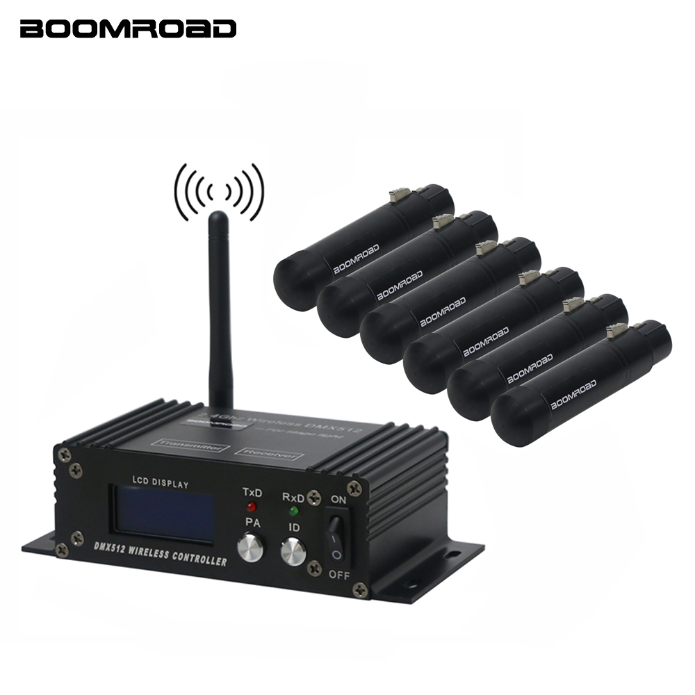Controlador inalámbrico DMX512, transmisor receptor, 2,4G, ISM Dif, LCD, controlador DMX para escenario, Par, DJ, discoteca, Bar, luces, cabezales móviles