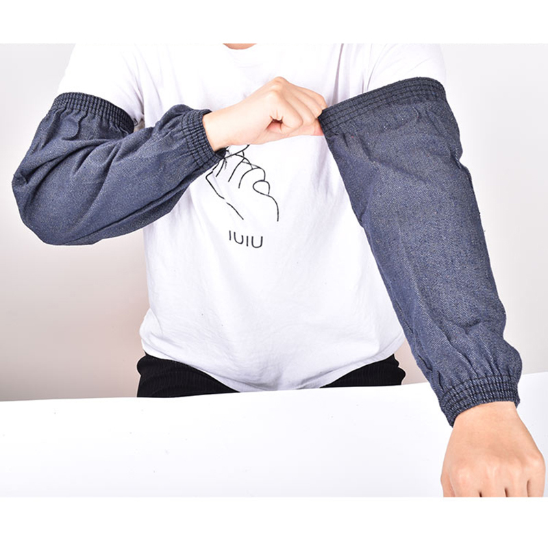 Nam Và Nữ Dài Bảo Hộ Lao Động Hàn Làm Việc Tay Dày Mặc Chất Liệu Vải Chống Chống Denim Gân Vòng Tay Kèm Nhẫn