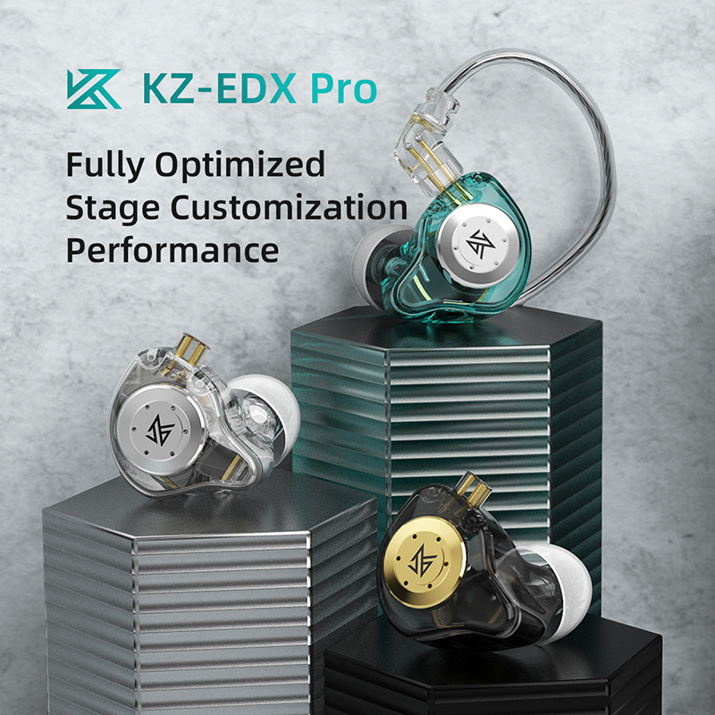 KZ EDX PRO auriculares intrauditivos dinámicos auriculares HIFI música deporte auriculares deportivos con cancelación de ruido KZ EDX PRO DQ6 ZS10PRO MT1