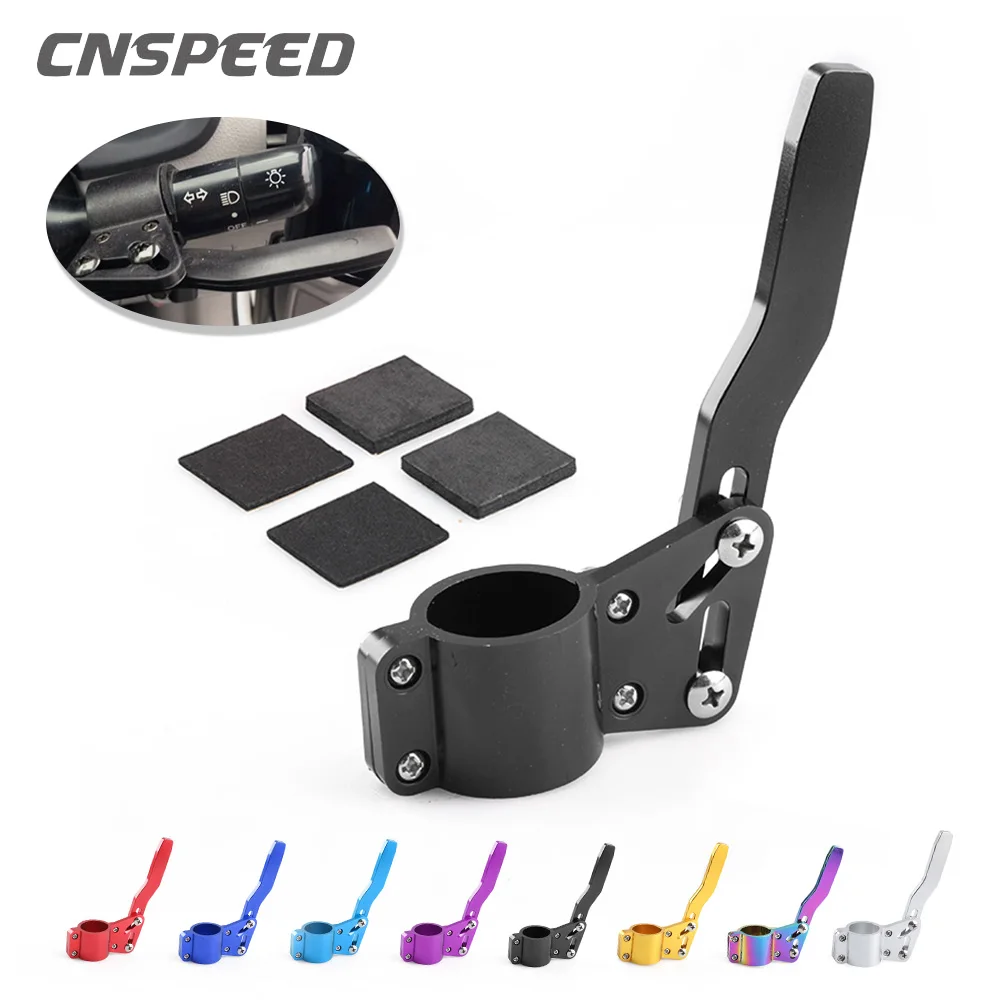 Cnspeed universal alumínio estilo do carro ajuste volante haste de volta extensão sinal alavanca posição acima kit