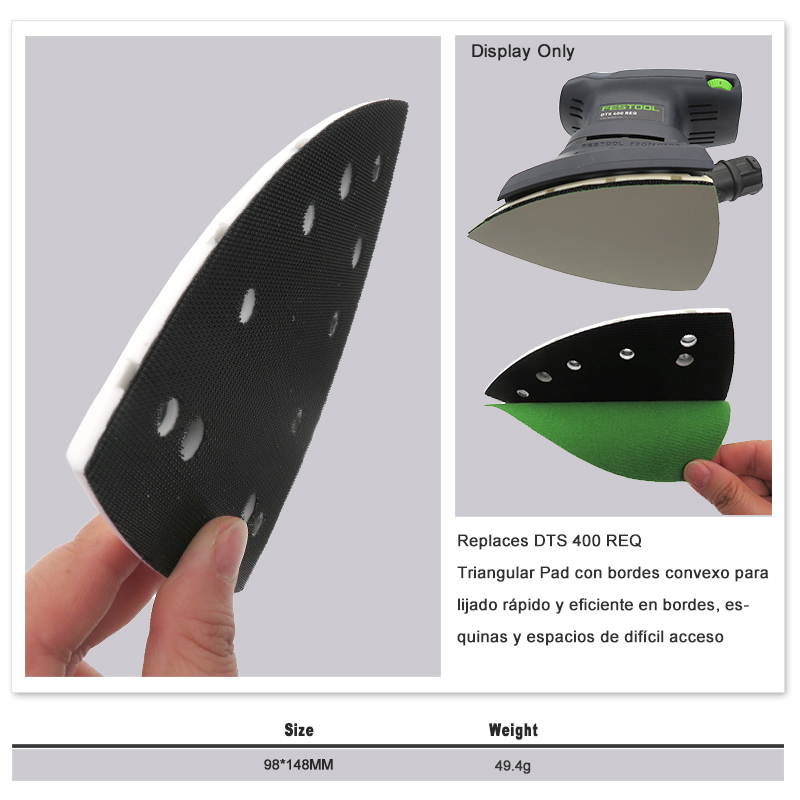 148X98Mm Bám Bụi Dự Phòng Tấm Chà Nhám Cho Móc Vòng Chà Nhám Đĩa thay Thế FESTOOL DTS 400/DS400 REQ Nhám Mài