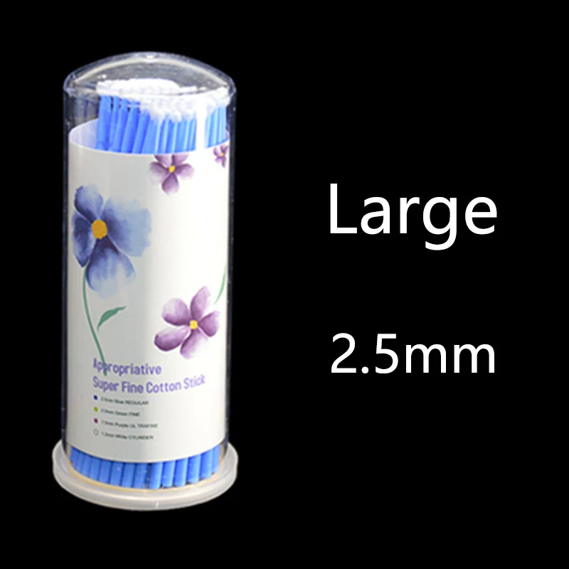 100 uds/botella de microcepillos desechables dentales, aplicadores, materiales de dentista, microcepillo, herramientas de extensión de odontología