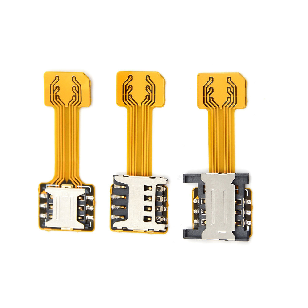 Hybrid Doppel Dual Sim Karte Adapter Micro SD Nano Sim Verlängerung Adapter Für Xiaomi/Redmi Für Samsung/Huawei