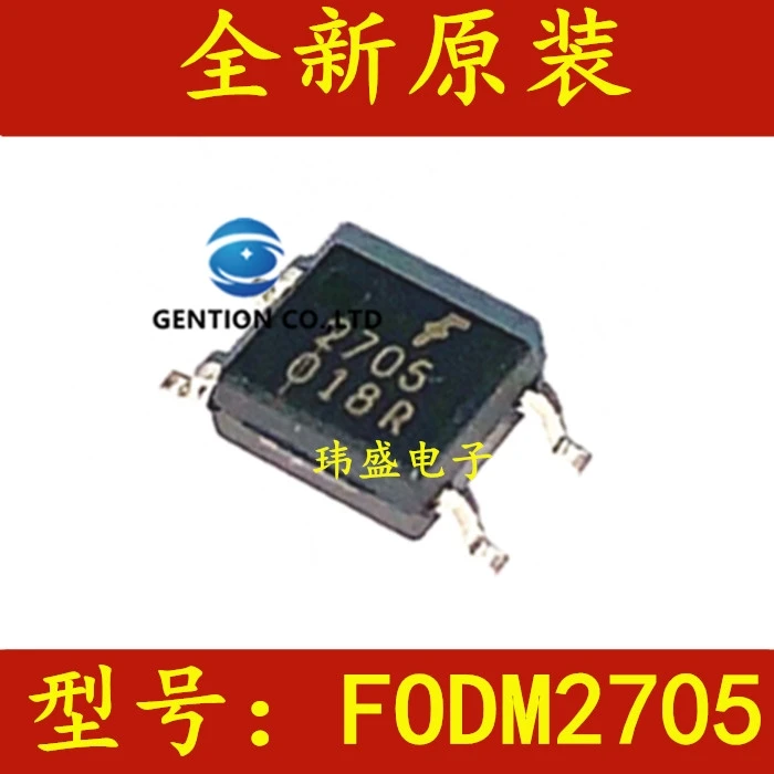 10 pces fodm2705r2v fodm2705 sop-4 acoplador de entrada em dois sentidos acoplamento de luz em estoque 100% novo e original