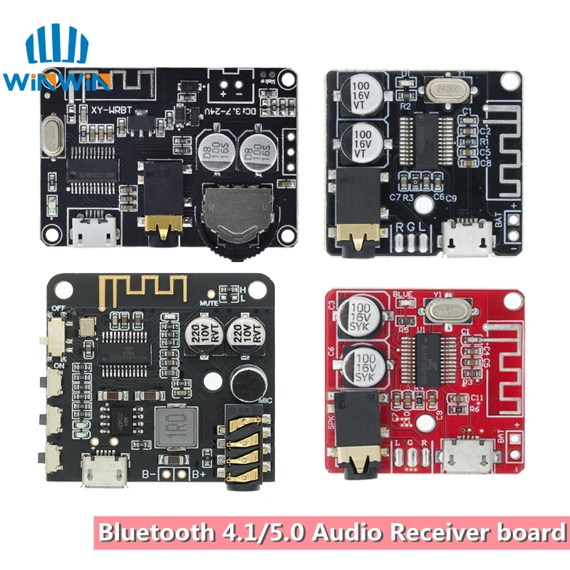 Placa receptora de Audio Bluetooth DIY Bluetooth 4,0 4,1 4,2 5,0 MP3 placa decodificadora sin pérdidas módulo de música estéreo inalámbrico 3,7-5V