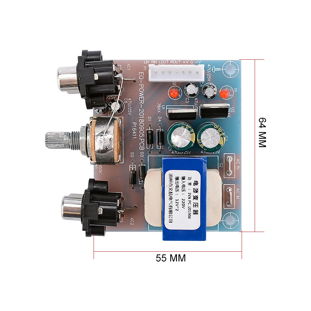 AIYIMA EQ Equalizer Board Bühne Professionelle Ton Vorverstärker Verstärker Stereo 5/10/15 Straße Vorverstärker Equalizer Netzteil