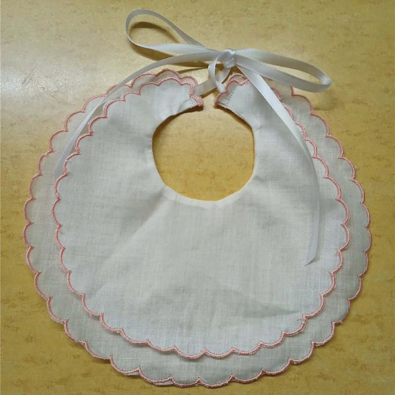 Conjunto de 12 babadores para bebê de linho, lâmina dupla, 6 polegadas x 9 polegadas, moda profissional, para qualquer ocasião especial