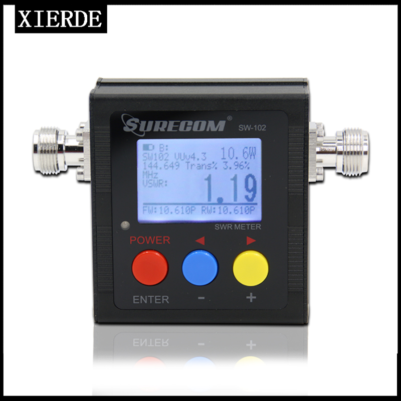 SURECOM SW-102 N тип 125-525 МГц УКВ / УВЧ Антенна Power and SWR Цифровой VHF / UHF SWR и Power Watt Аксессуары