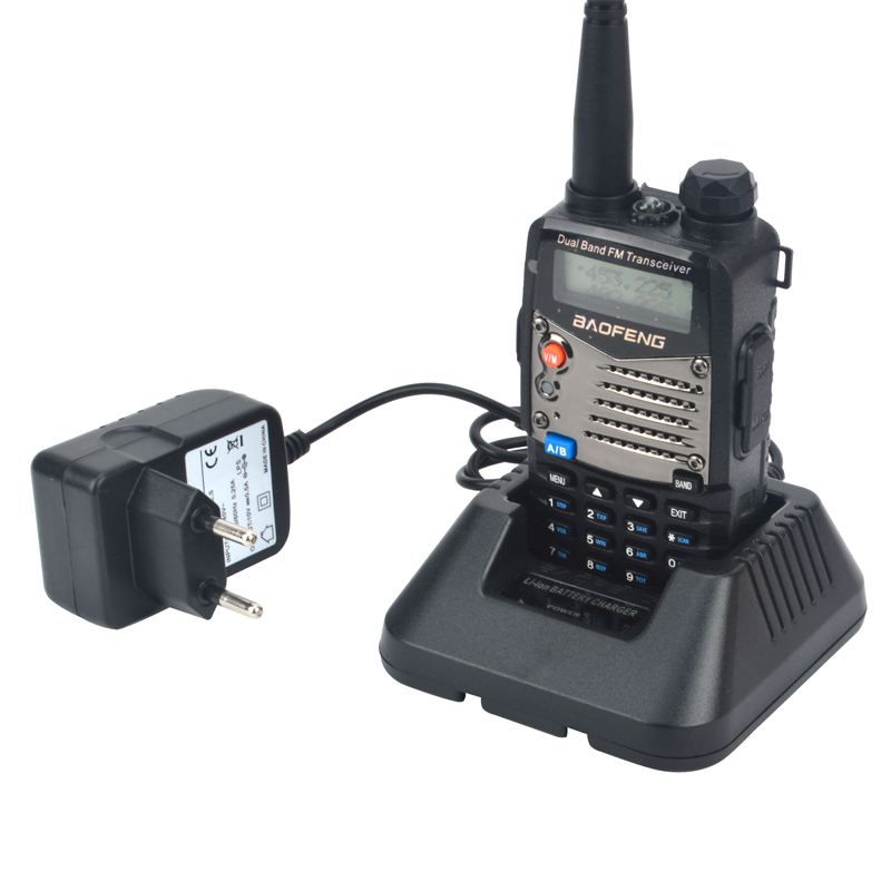 BAOFENG walkie talkie UV-5RA VHF/UHF banda Dual 5W 128CH Radio FM portátil de dos vías con auricular
