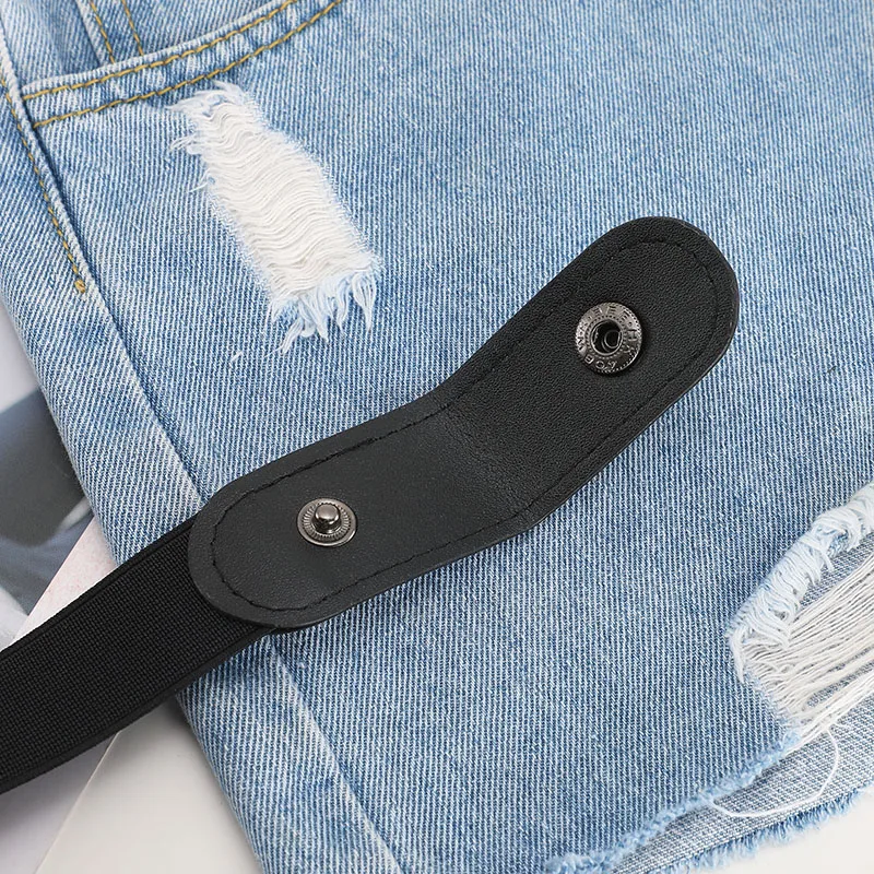 Cinto sem fivela para calças jeans, vestidos, cinto elástico sem fivela para mulheres/homens, sem protuberância, sem complicações