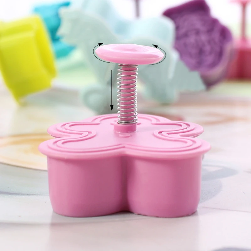 4 DIY 3D Động Vật Rau Trái Cây Họ Nhựa Chất Nhờn Khuôn Dụng Cụ Bộ Khả Năng Chơi Bột Đất Sét Đồ Chơi Giáo Dục Cho chidlren Tặng