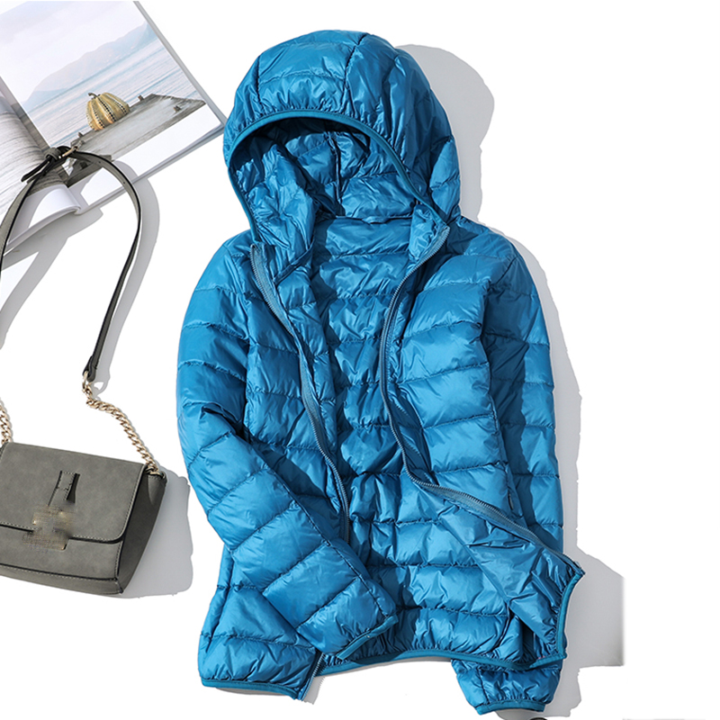 2025 nouveau 90% blanc canard doudoune femmes automne hiver chaud manteau dame ultraléger canard doudoune femme coupe-vent Parka hauts