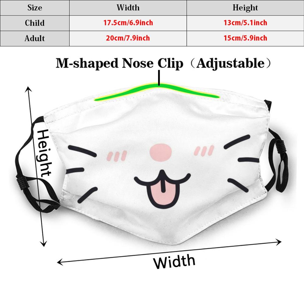 カワイイ猫のフェイスマスク,面白いプリント,pm2.5,愛らしい顔,猫,子猫,白と愛らしい