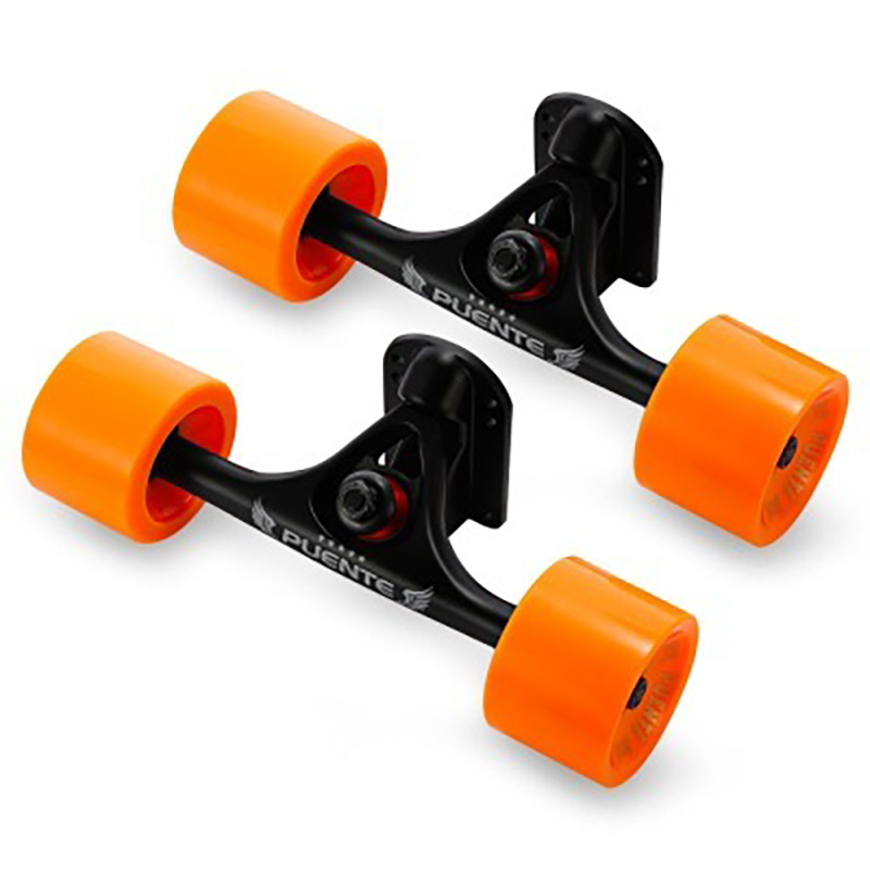 New Pro Longboard Truck Aluminum Alloy 2 Pieces Skate Truck With 70mm Big Wheels Skateboard Trucks Parts