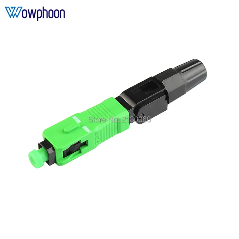 10 Uds SC APC conector rápido SC UPC adaptador de fibra óptica FTTH conector rápido de fibra montaje de campo personalizado