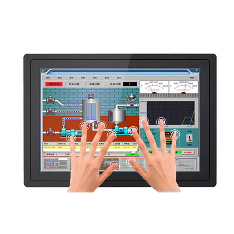Computador industrial fechado com tela táctil capacitiva, mini painel do PC da tabuleta, tudo em um, núcleo i3-3217U, 13.3 ", 15.6", 18.5"
