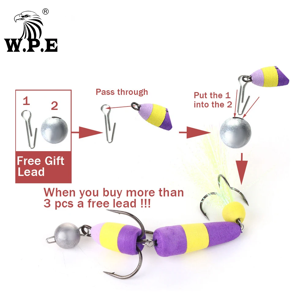 W.p.e Thương Hiệu Mới Mandula Size L 1 Mồi Câu Swimbait 50 Màu Bass Dụ Côn Trùng Mồi Mồi Câu Cá Mềm pesca Câu Cá Wobbler