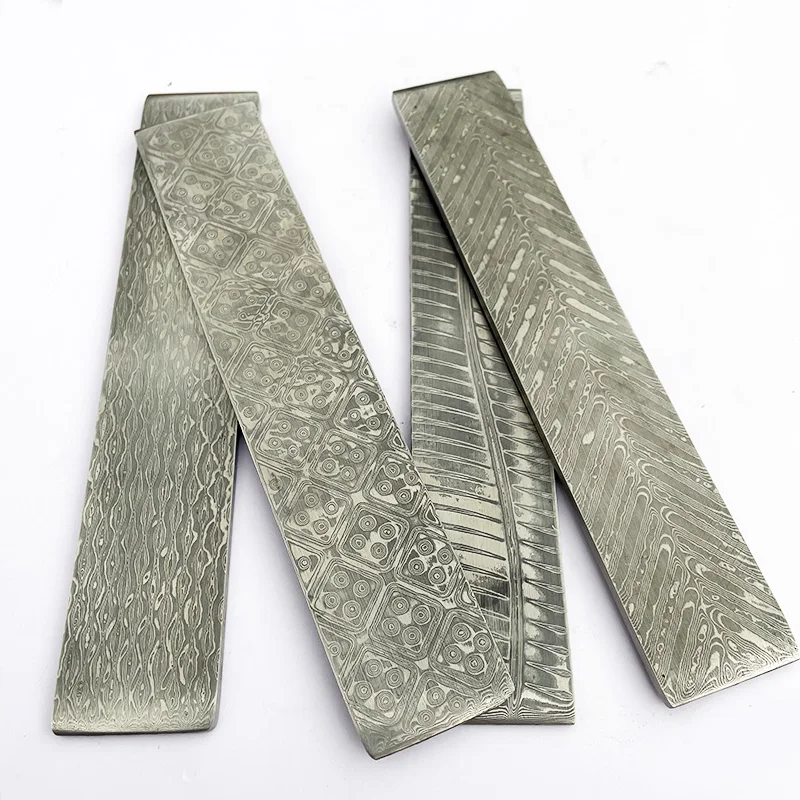 Hoa Văn Mẫu Mới VG10 Kẹp Thép Damascus Cho DIY Tinh Tế Dao Làm Bằng Thép Không Gỉ Lưỡi Dao Trống Đã Được HeatTreatment