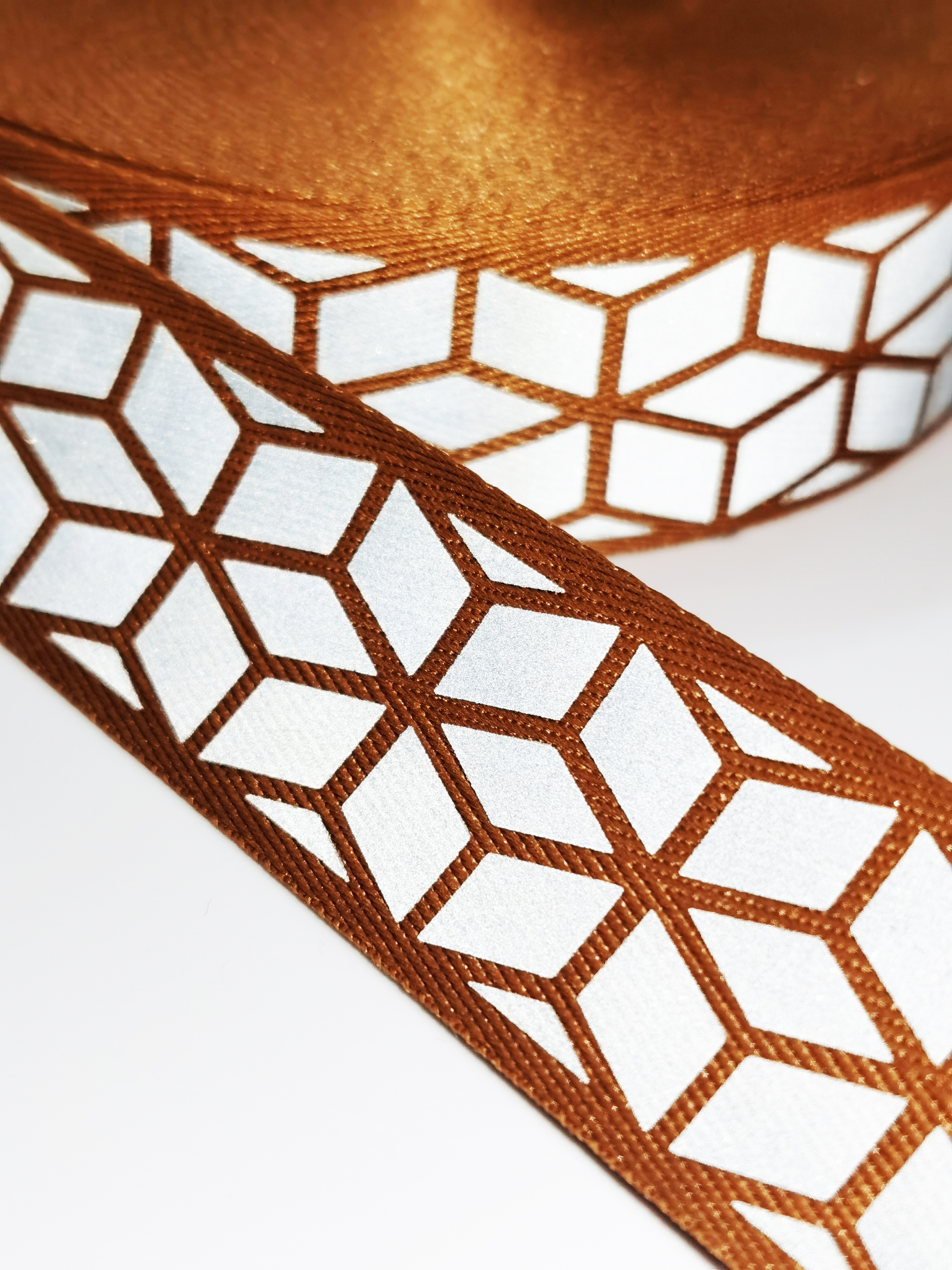 高輝度反射webbing,プリントテープ縫製,2.5cm,衣服のバッグを縫う,5メートル