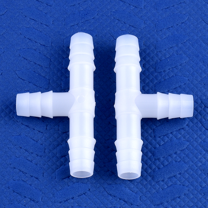 5 ~ 200 PCS 4 ~ 13 มม.สีขาว PE TEE Connector Aquarium ถังอะแดปเตอร์ Air ปั๊มท่อเจดีย์ข้อต่อสวนชลประทานท่อตัวเชื่อมต่อ