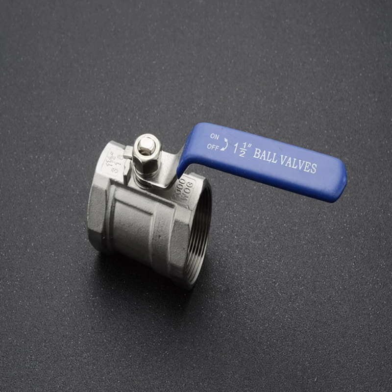 Raccord de plomberie, interrupteur à robinet à tournant sphérique, robinet fileté femelle en acier inoxydable SS304 BSPT 1/4 "3/8" 1/2 "3/4" 1 "1-1/4" 1-1/2"