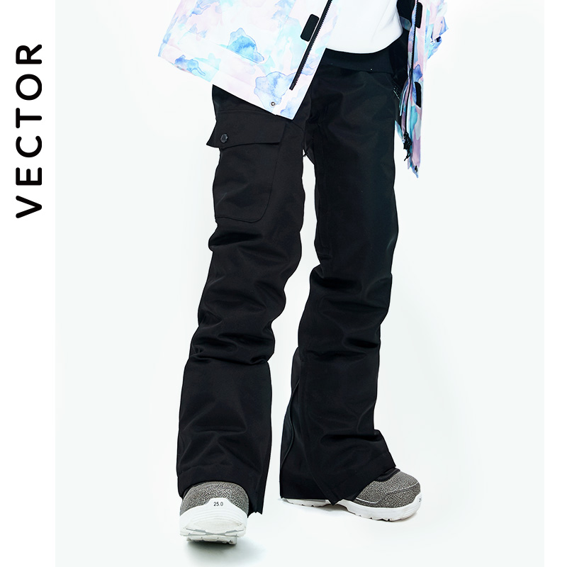Vector marca inverno calças de esqui das mulheres ao ar livre de alta qualidade à prova vento à prova dwindproof água quente calças neve inverno esqui snowboard