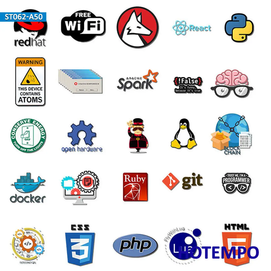 50 Piezas, Lenguaje de programación, Geek de Internet, Programador Pegatinas, para el teléfono, Scrapbook, coche, moto, bicicleta, equipaje, monopatín, guitarra, casco, Portátil Pegatinas, Juguetes